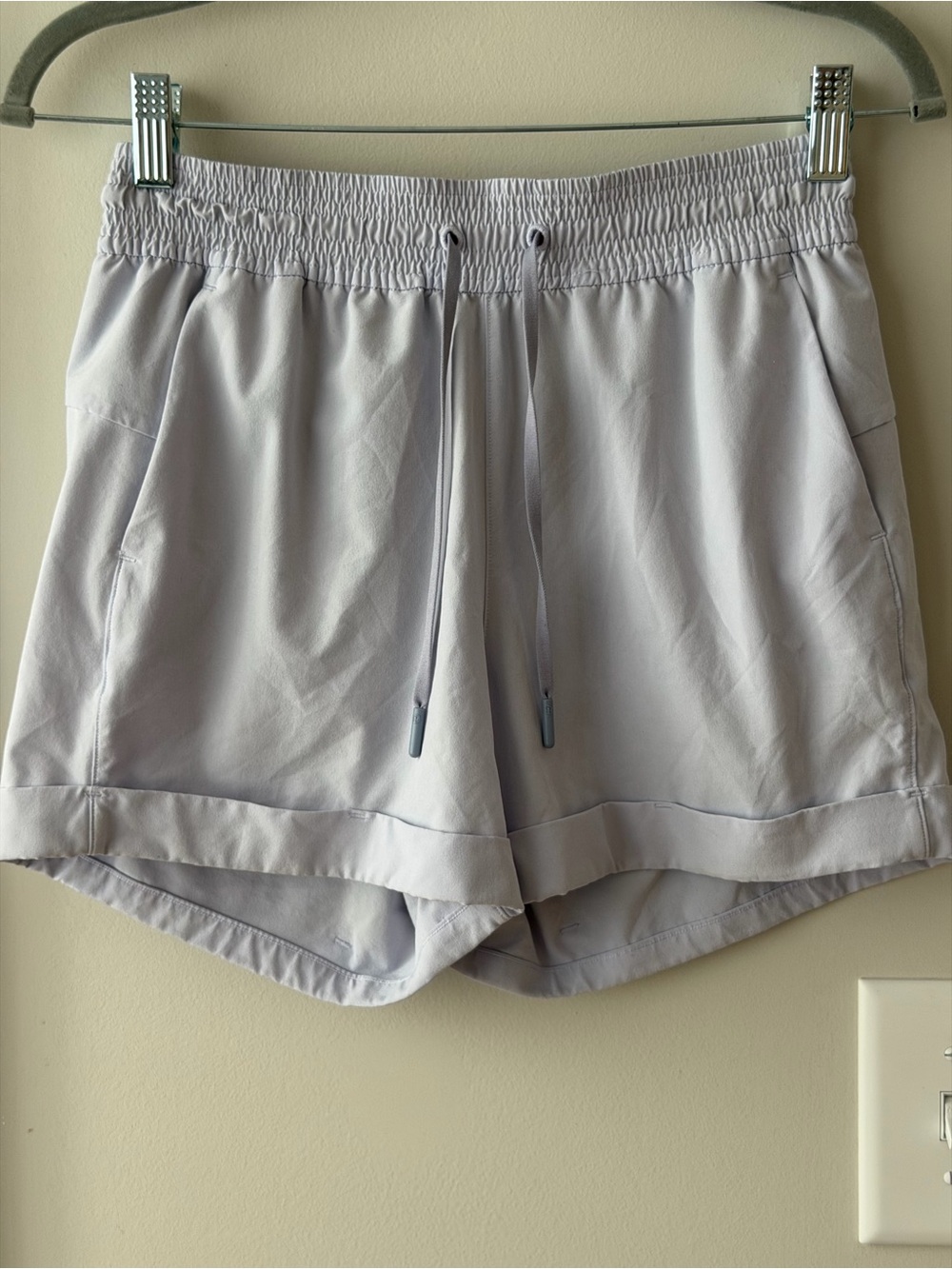 lululemon athletica Light Lavender Athletic Drawstring Shorts